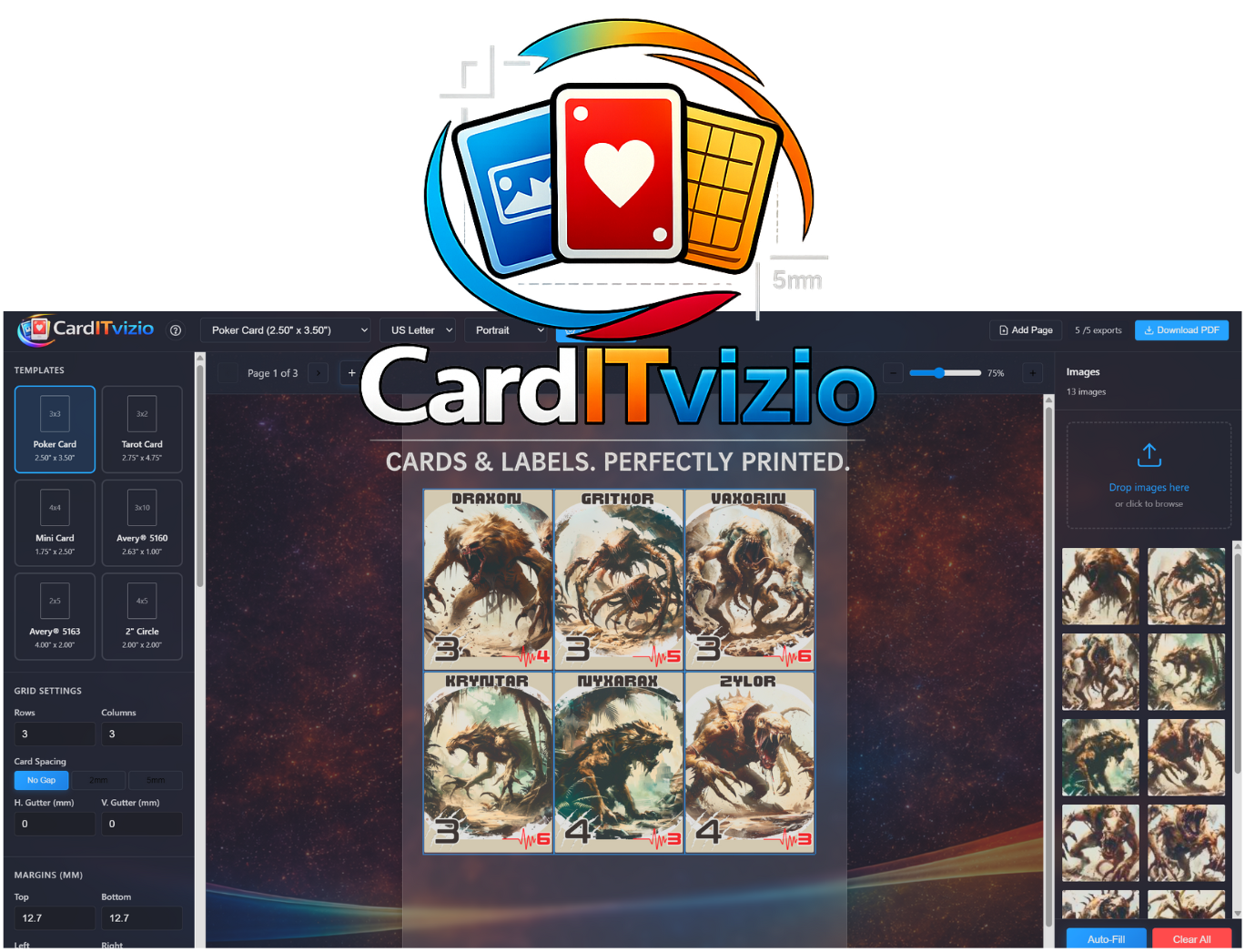 CardITvisio - Cards and Labels